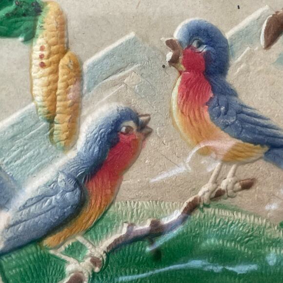 German Die Cut Pulp Embossed Wall Art Vintage 1950s Advertising Collectible READ - Picture 5 of 8